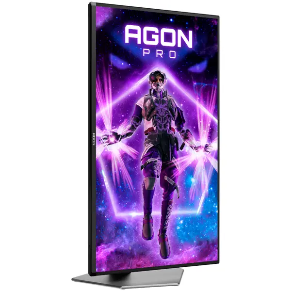 AOC Agon PRO AG326UD 31.5" QD-OLED Gaming Monitor, 4K UHD 3840x2160, 165Hz, 0.03ms, DisplayHDR 400, Adaptive Sync, G-Sync Compatible, 2x HDMI 2.1, 1x DP 1.4, USB hub, Full Ergo, Speakers
