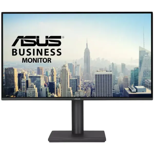ASUS BE27AQ Business Monitor - 27, QHD (2560 x 1440), IPS, 75Hz, Frameless, Speakers, USB hub, HAS, Ergonomic Design, Eye Care, Low Blue Light, Flicker Free, Wall Mountable, Sustainability