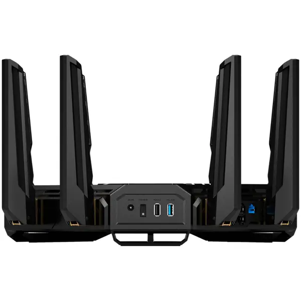 ASUS GT-BE98 Edition 20 BE25000 Quad-Band WiFi 7 (802.11be) Gaming Router, 320MHz bandwidth, 4096-QAM, dual 10G ports, Gaming Port, backup WAN, Mobile Game Mode, AURA RGB, AiMesh support, network secu