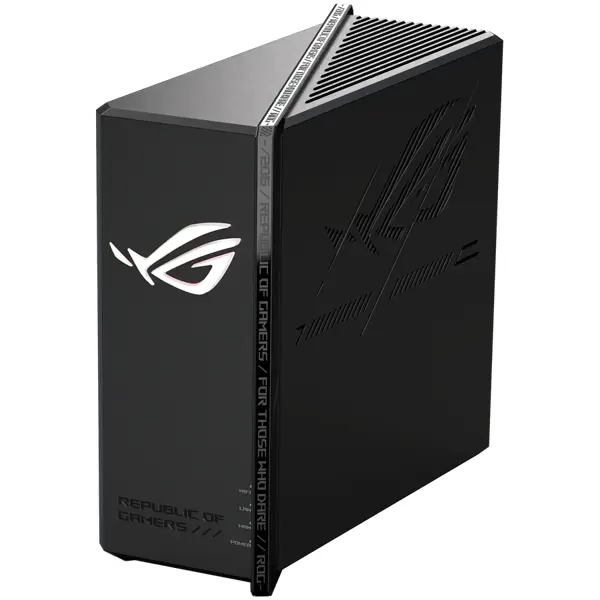 ASUS ROG Strix GS-BE18000 Tri-Band WiFi 7 (802.11be) Gaming Router, 1x 2.5G WAN, 7x 2.5G LAN, 8x internal antennas, 320MHz, 4096-QAM, 4x4 MIMO, MLO, AFC, Triple-level Game Acceleration, Gaming Network