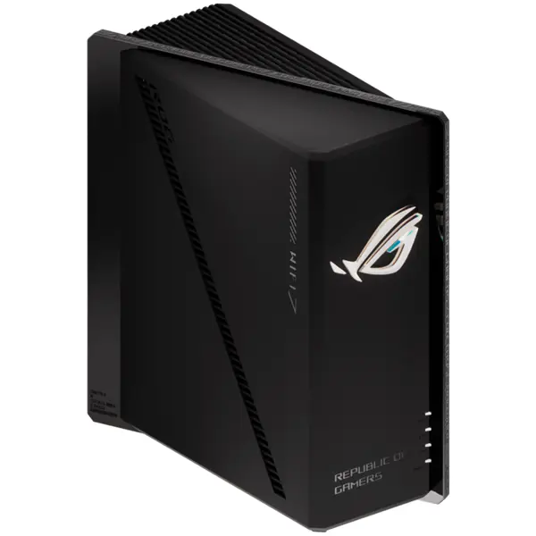 ASUS ROG Strix GS-BE18000 Tri-Band WiFi 7 (802.11be) Gaming Router, 1x 2.5G WAN, 7x 2.5G LAN, 8x internal antennas, 320MHz, 4096-QAM, 4x4 MIMO, MLO, AFC, Triple-level Game Acceleration, Gaming Network
