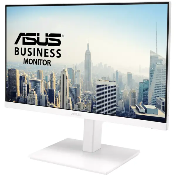 ASUS VA24EQSB-W Business Monitor - 24" (23.8" viewable), Full HD, IPS, Frameless, 75Hz, Adaptive-Sync, Low Blue Light, Flicker Free, Ergonomic Design, Wall Mountable, White
