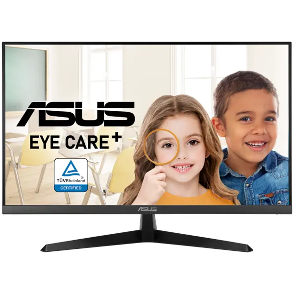 ASUS VY27UQ Eye Care Monitor - 27", 4K (3840 x 2160), IPS, HDR-10, Adaptive Sync, Eye Care Plus technology, Blue Light Filter, Flicker Free, antibacterial treatment
