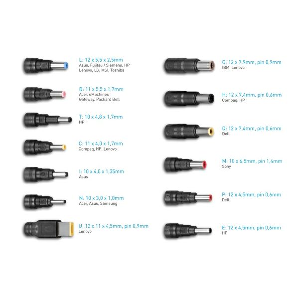 Avacom punjač QuickTIP 90W sa 13 konektora