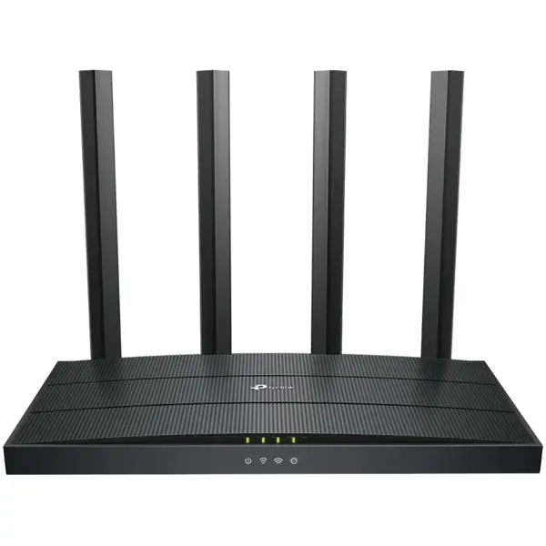 AX1500 Dual-Band Wi-Fi 6 RouterSPEED: 300 Mbps at 2.4 GHz + 1201Mbps at 5 GHzSPEC: 4× Antennas, 1GHz Dual Core CPU, 1× Gigabit WAN Port + 3× Gigabit LAN Ports, 1024-QAM, OFDMAFEATURE: Tether App, WPA3