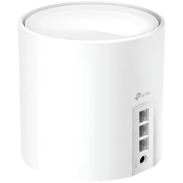"AX3000 Whole Home Mesh Wi-Fi 6 System, 2 unitsSPEED: 574 Mbps at 2.4 GHz + 2402 Mbps at 5 GHzSPEC: 2× Internal Antennas, 3× Gigabit Ports (WAN/LAN auto-sensing), 2 Streams and HE160 for 5GHzFEATURE:
