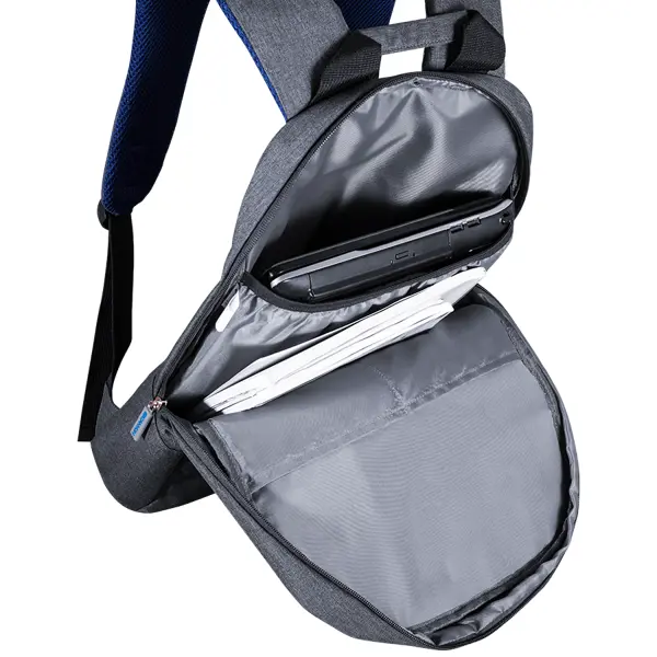 Backpack for 15.6" laptop, material 300D polyeste,black,450*285*85mm,0.5kg,capacity 12L