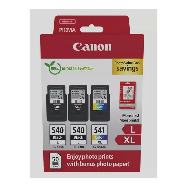 Canon multipack 2x PG-540L + CL-541XL - Photo Pack