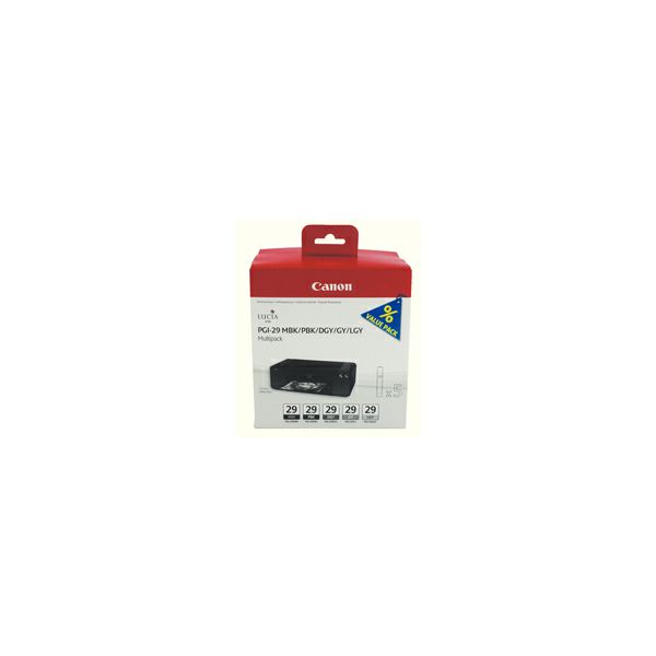 Canon tinta PGI-29 MBK/PBK/DGY/GY/LGY/C