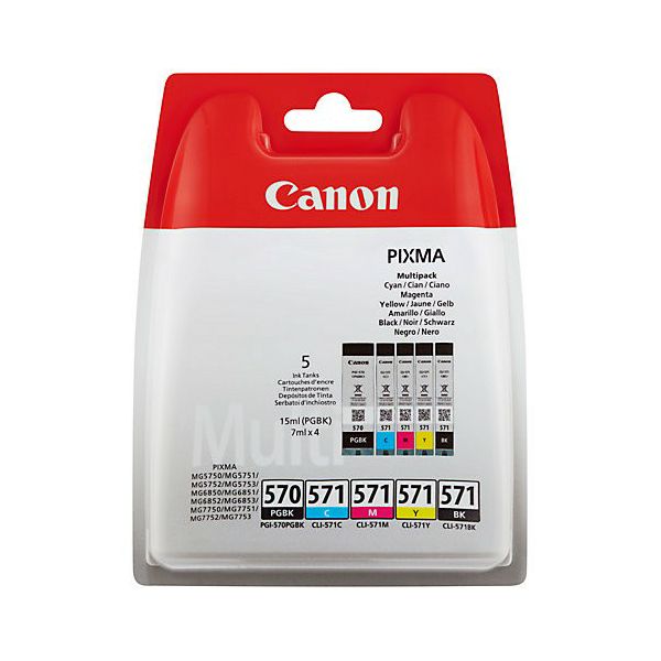 Canon tinta PGI-570 + CL-571 BCMY multipack
