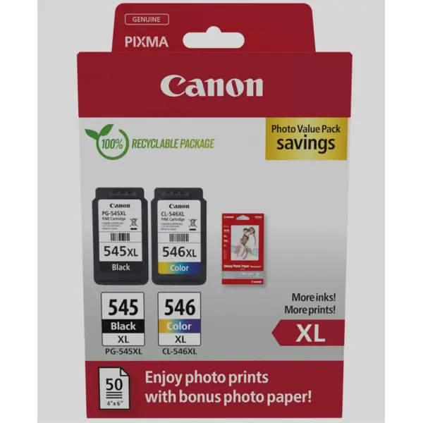 Canon tinta PG-545XL + CL-546XL Photo Value Pack