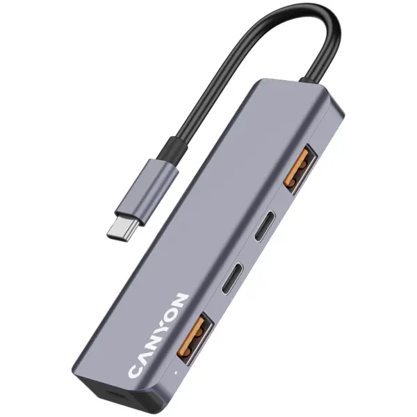 CANYON hub DS-18 5in1 USB-C Grey