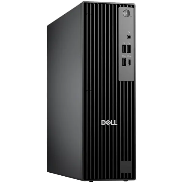 Dell Pro Slim QCS1250, 180W, Intel Core i3-14100 (4 cores, up to 4.7GHz), 1x8GB 4800MT/s DDR5, 512GB SSD, Integrated Graphics, No Wi-Fi, No BT, Mouse/Kyb, Ubuntu, 3Y PS NBD