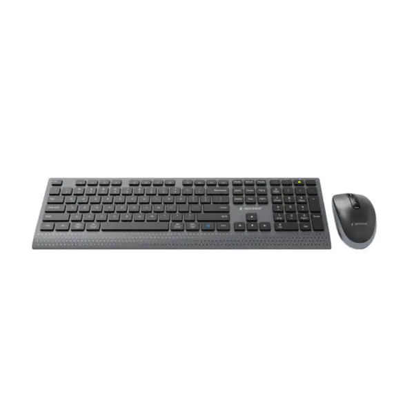 Gembird Dual-mode slim wireless desktop set, 2.4G BT, US layout