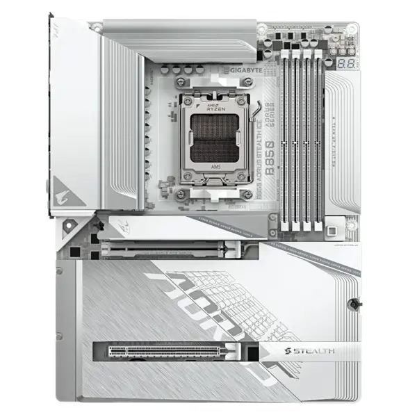 GIGABYTE B850 A STEALTH ICE, DDR5, SATA3, USB3.2Gen2x2, DP, 5GbE, WiFi, AM5 ATX