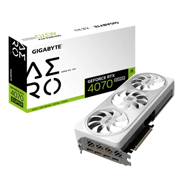 Gigabyte GeForce RTX 4070 SUPER AERO OC 12G - graphics card - GeForce RTX 4070 Super - 12 GB