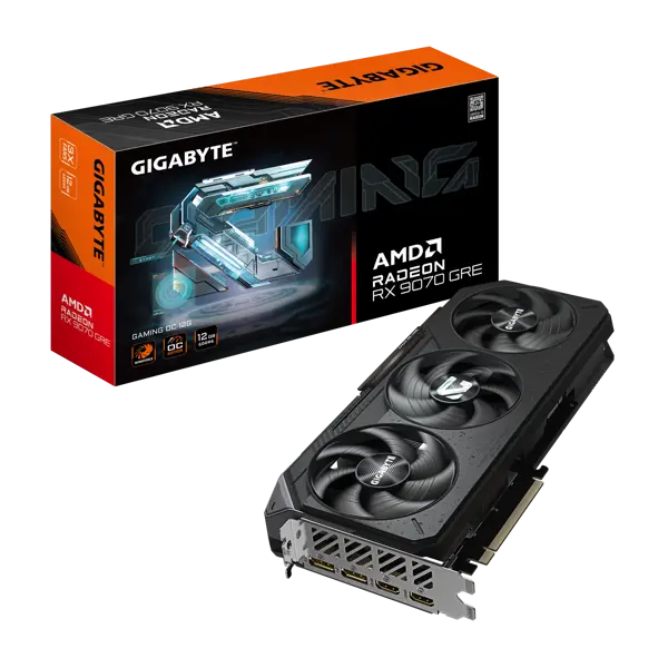 GIGABYTE graphics card Radeon RX 9070 GRE GAMING OC 12G - 12 GB GDDR6 OC