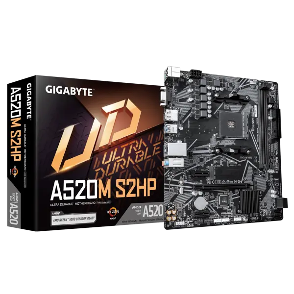 GIGABYTE Mainboard A520M S2HP - Micro ATX - Socket AM4 - AMD A520