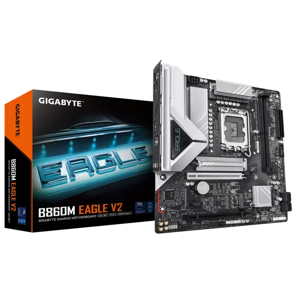 GIGABYTE Mainboard B860M EAGLE V2 - Micro ATX - Socket LGA1851 - Intel B860