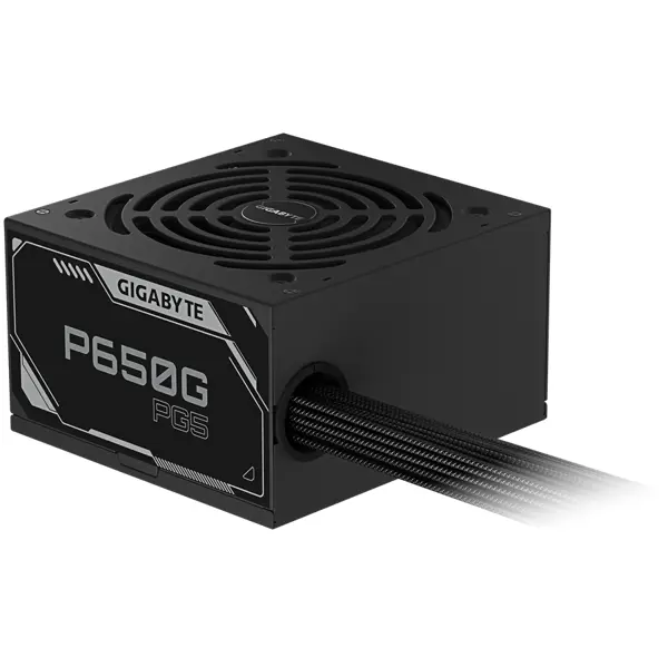 GIGABYTE P650G PG5, Power Supply 650W, 80 PLUS Gold, ATX 3.1, PCIe Gen 5.1 ready
