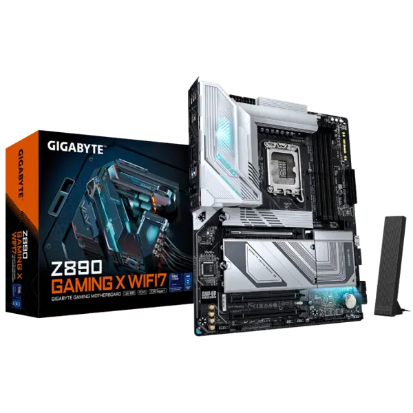 GIGABYTE Z890 GAMING X WIFI7, DDR5, SATA3, USB4, DP, 2.5GbE, WIFI 7, LGA1851 ATX