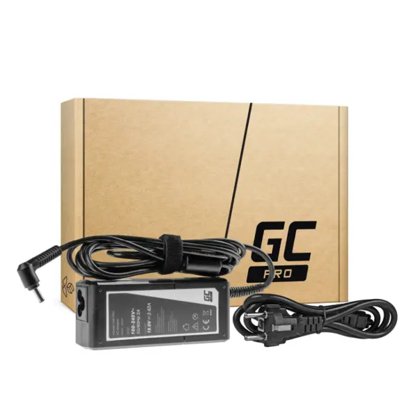 Green Cell (AD41P) AC Adapter za Asus X Series 65W, 19V/3.42A, 4.0mm-1.35mm