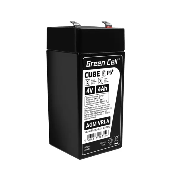 Green Cell (AGM37) baterija AGM 4V/4Ah