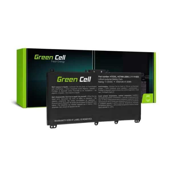 Green Cell (HP163) baterija 3550 mAh,11.55V HT03XL do HP 240 G7 245 G7 250 G7 255 G7, HP 14 15 17, HP Pavilion 14 15