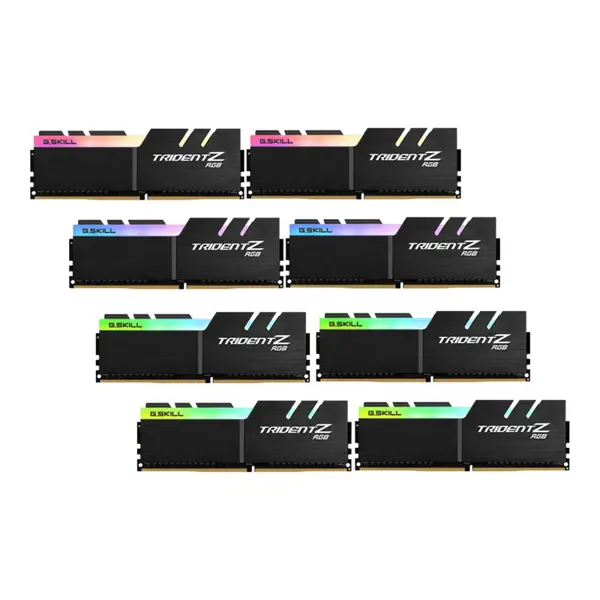 G.Skill RAM TridentZ RGB Series - 64 GB (8 x 8 GB Kit) - DDR4 3600 DIMM CL14