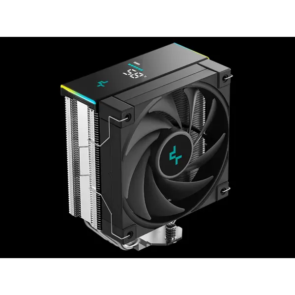 Hladilnik za procesor DeepCool AK400 DIGITAL SE, 120mm, ARGB, LCD, črn