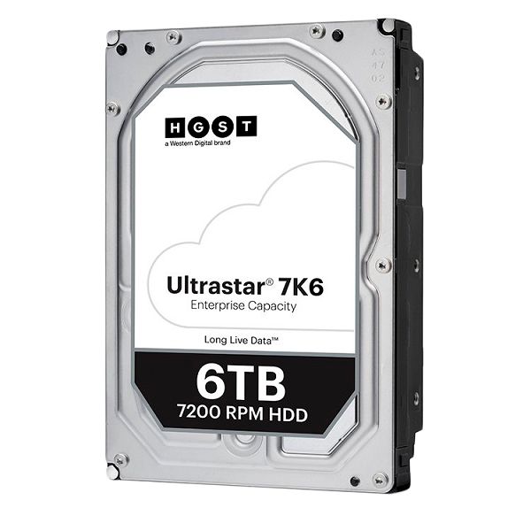 Western Digital Ultrastar DC HDD Server 7K6 (3.5’’, 6TB, 256MB, 7200 RPM, SATA 6Gb/s, 512E SE), SKU: 0B36039