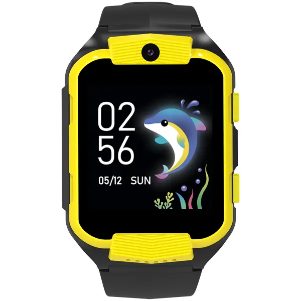 Kids smartwatch Canyon Cindy KW-41, 1.69"IPS colorful screen 240*280, ASR3603C, Nano SIM card, 192+128MB, GSM(B3/B8), LTE(B1.2.3.5.7.8.20) 680mAh battery, built in TF card: 512MB, Yellow, host: 53.3*4