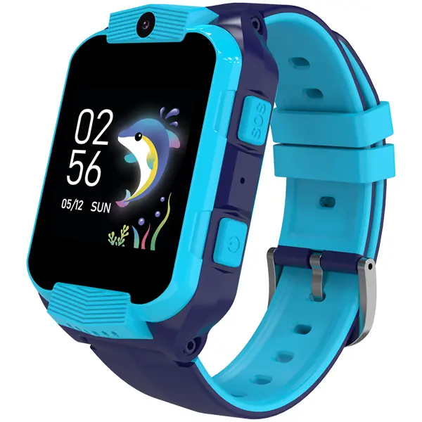 Kids smartwatch Canyon Cindy KW-41, 1.69"IPS colorful screen 240*280, ASR3603C, Nano SIM card, 192+128MB, GSM(B3/B8), LTE(B1.2.3.5.7.8.20) 680mAh battery, built in TF card: 512MB, Blue, host: 53.3*42.