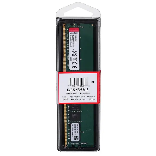 Kingston DDR4 16GB, 3200MHz