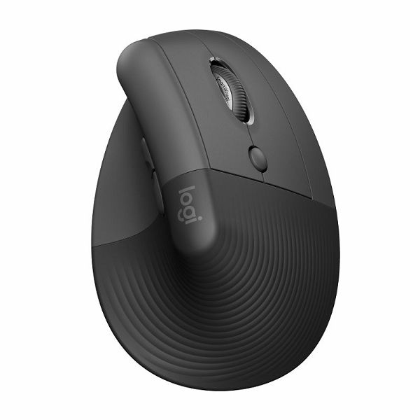 Logitech Lift, ergonomski miš, crni