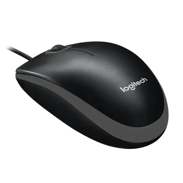 Logitech B100 optički miš, USB, crni (910-003357)