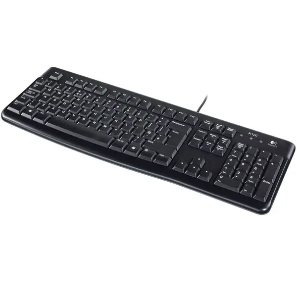 LOGITECH Corded Keyboard K120 - Business EMEA - Croatian layout - BLACK