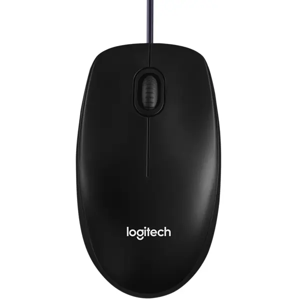 LOGITECH Corded  Mouse B100 - Business EMEA - BLACK