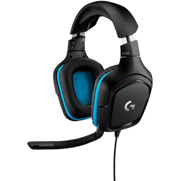 LOGITECH G432 7.1 Surround Sound Wired Gaming Headset - LEATHERETTE - USB - EMEA