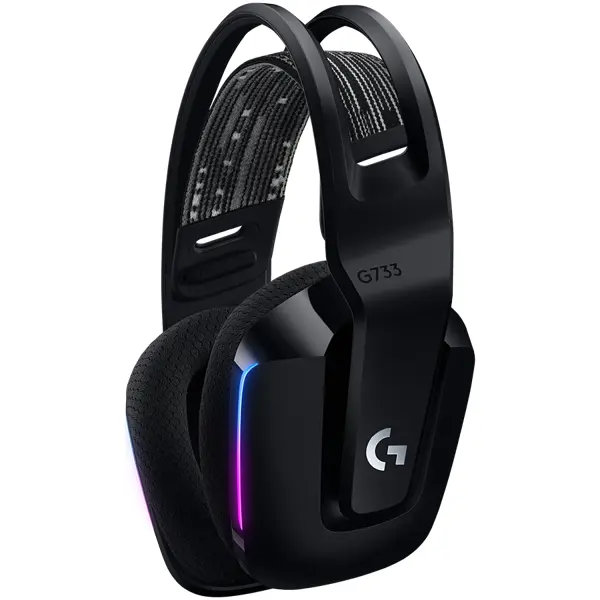 LOGITECH G733 LIGHTSPEED Wireless RGB Gaming Headset - BLACK - 2.4GHZ - EMEA