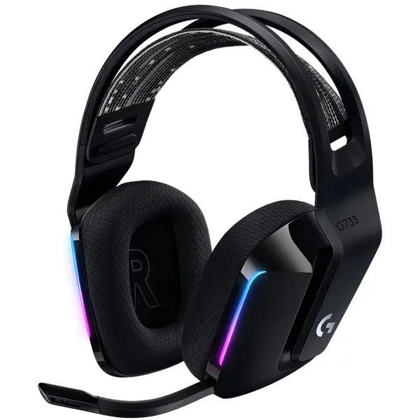 LOGITECH G733 LIGHTSPEED Wireless RGB Gaming Headset - BLACK - 2.4GHZ - EMEA