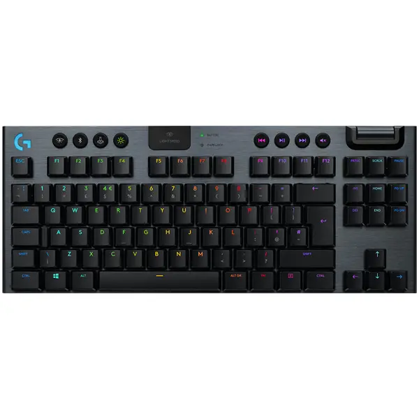 LOGITECH G915 TKL LIGHTSPEED Wireless Mechanical Gaming Keyboard - CARBON - US INTL - CLICKY
