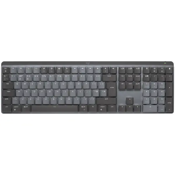 LOGITECH MX Mechanical Wireless Illuminated Performance Keyboard - GRAPHITE - US INTL - 2.4GHZ/BT - EMEA - TACTILE