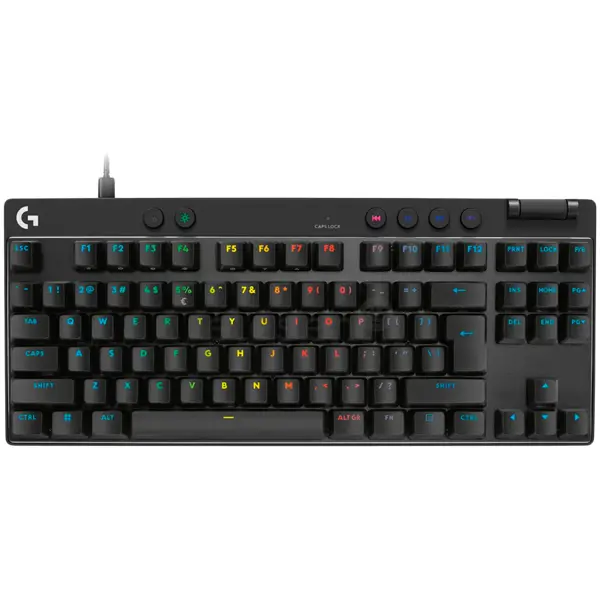 LOGITECH PRO X TKL RAPID Gaming Keyboard - BLACK - US INTL - USB - EMEA28i-935 - LINEAR