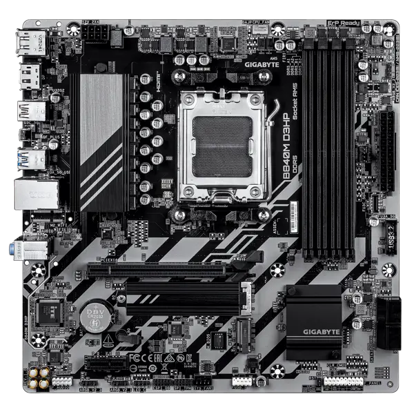 GIGABYTE Mainboard B840M D3HP - Micro ATX - Socket AM5 - AMD B840