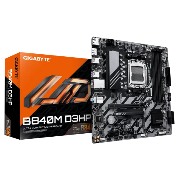 GIGABYTE Mainboard B840M D3HP - Micro ATX - Socket AM5 - AMD B840