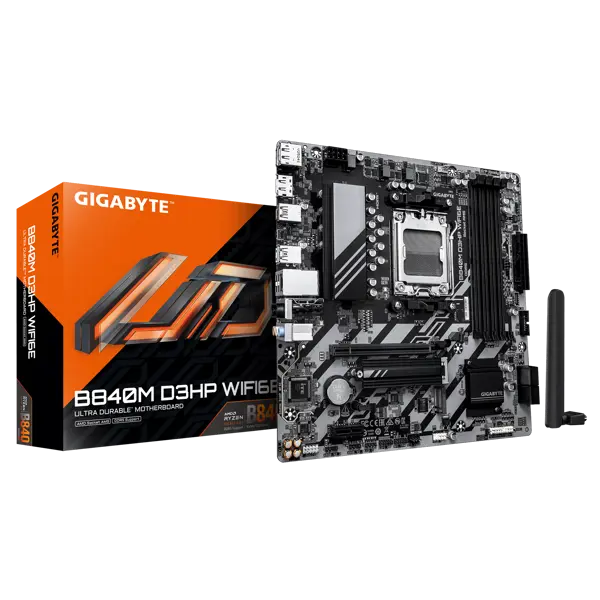GIGABYTE Mainboard B840M D3HP WIFI6E - Micro ATX - Socket AM5 - AMD B840