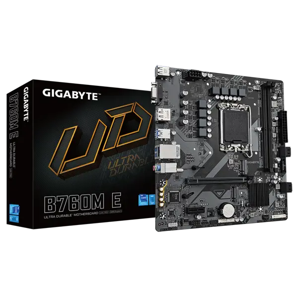 Gigabyte B760M E - 1.0 - motherboard - micro ATX - LGA1700 Socket - B760