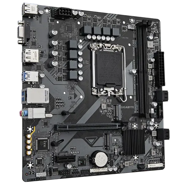 Gigabyte B760M E - 1.0 - motherboard - micro ATX - LGA1700 Socket - B760