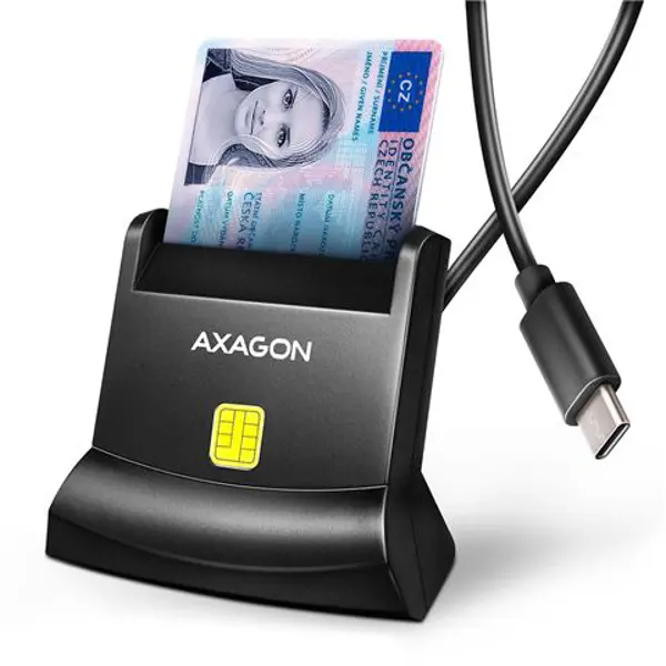 MEM CR Axagon USB-C Smart Card StandReader, CRE-SM4NC